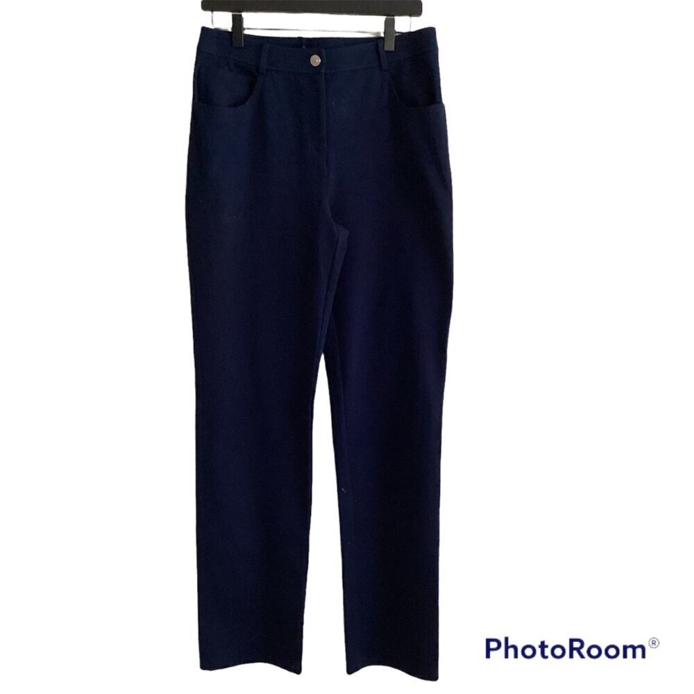 St. John Marie Blue Stretch Pants – Size 6 (NWT)